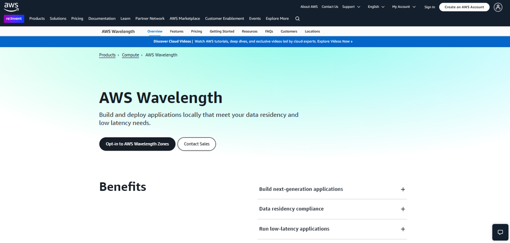 AWS Wavelength Screenshot 1