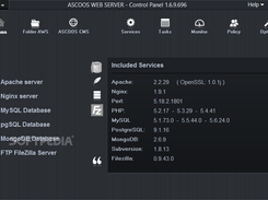 Ascoos Web Server Screenshot 1
