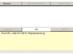 AWTUpload Main Applet Window