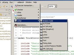 aXBench Menu with generated entries (v0.9.0)