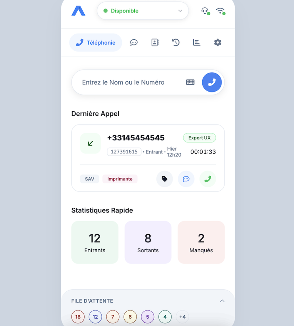 Seamless Agent Toolbar - Softphone