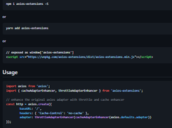 axios-extensions Screenshot 1