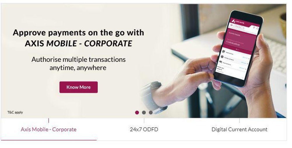 Axis Bank Screenshot 1