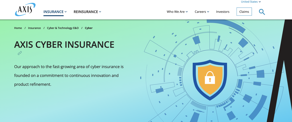 AXIS Cyber Insurance Screenshot 1