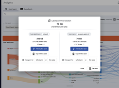 Analytics labels common section