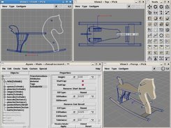 FloatingWindows GUI, Linux/X11, Modelling a Toy Horse