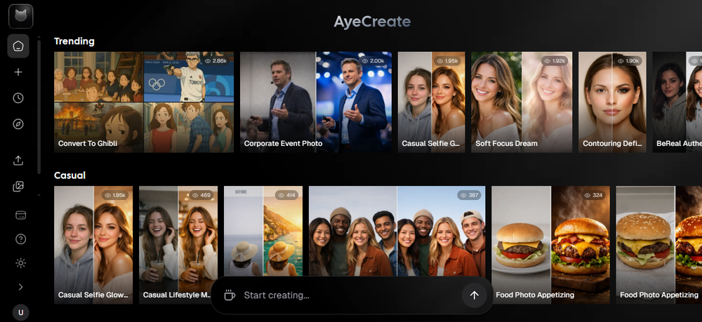 AyeCreate Screenshot 1