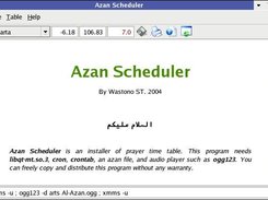 Azan Scheduler on KDE