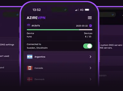 AzireVPN Screenshot 1