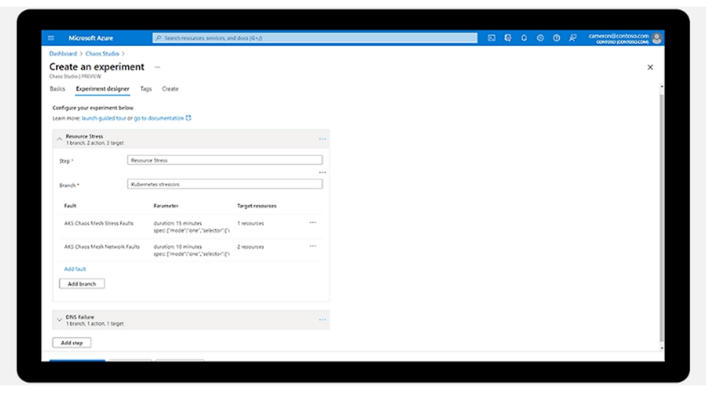 Azure Chaos Studio Screenshot 1