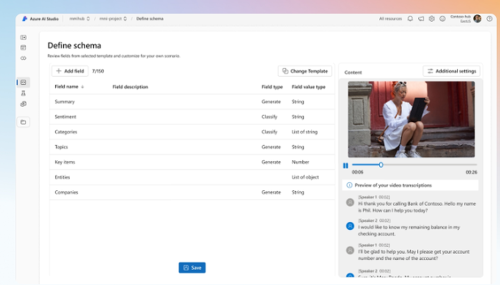 Azure AI Content Understanding Screenshot 1