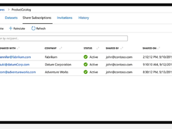 Azure Data Share Screenshot 1