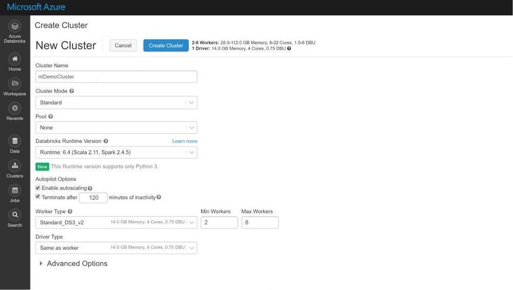 Azure Databricks Screenshot 1