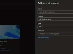 Azure Deployment Environments Screenshot 1