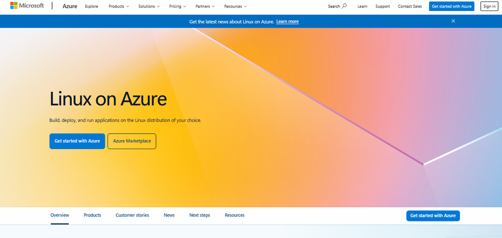 Azure Linux Screenshot 1