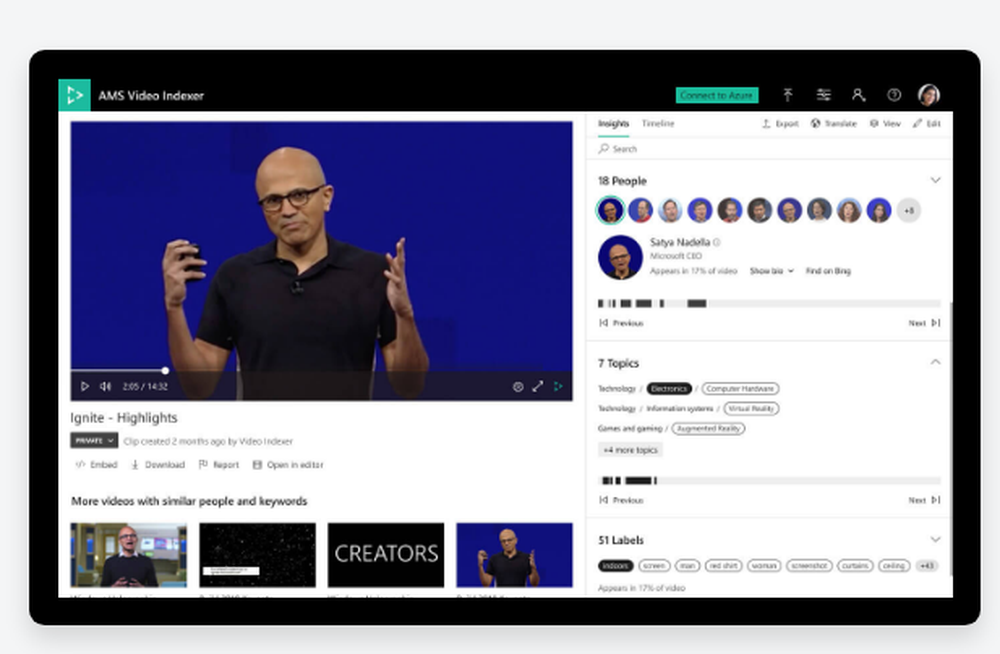Azure Media Services Screenshot 1