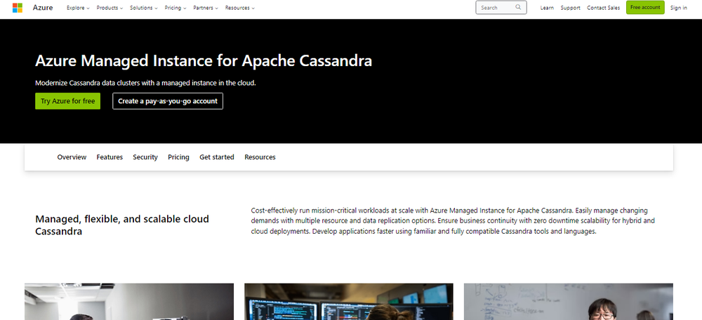 Azure Managed Instance for Apache Cassandra Screenshot 1