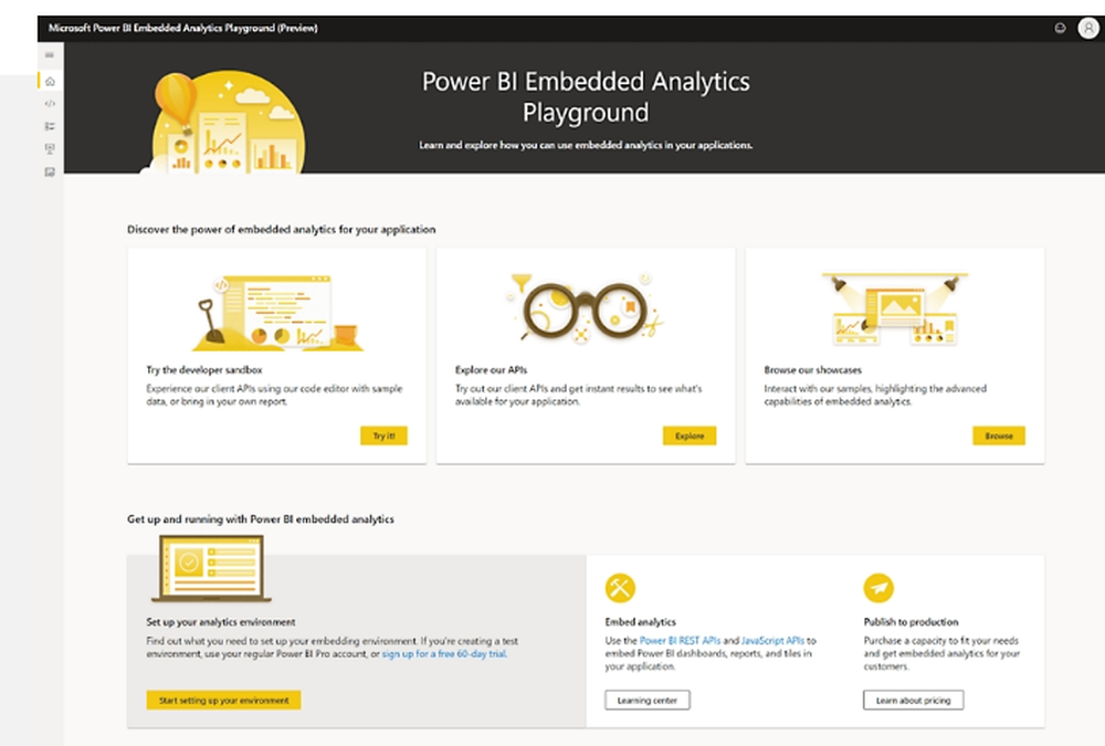 Power BI Embedded Screenshot 1