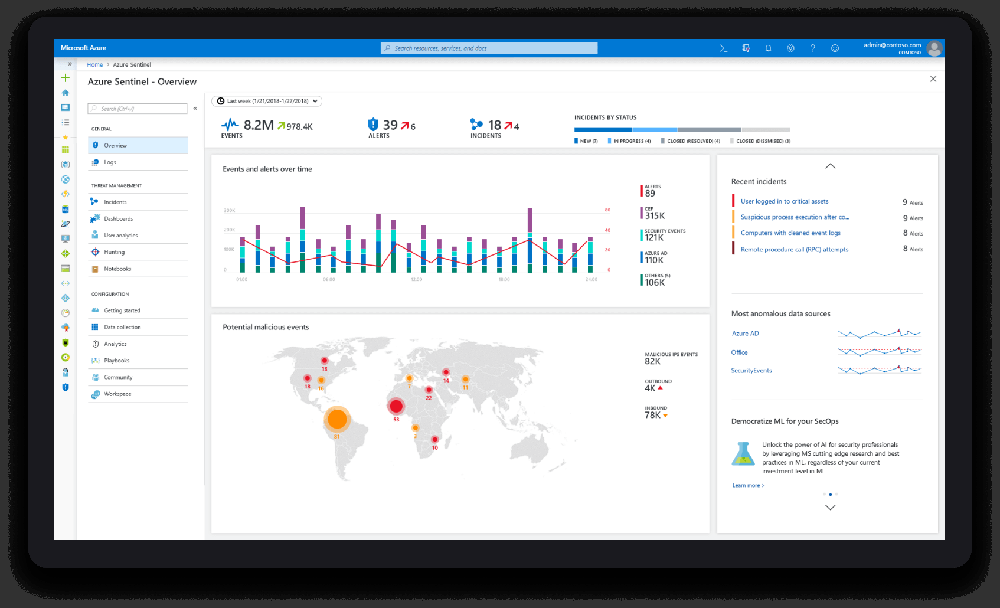 Microsoft Sentinel Screenshot 1