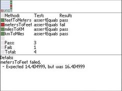 4 tests, 3 passes, 1 fail