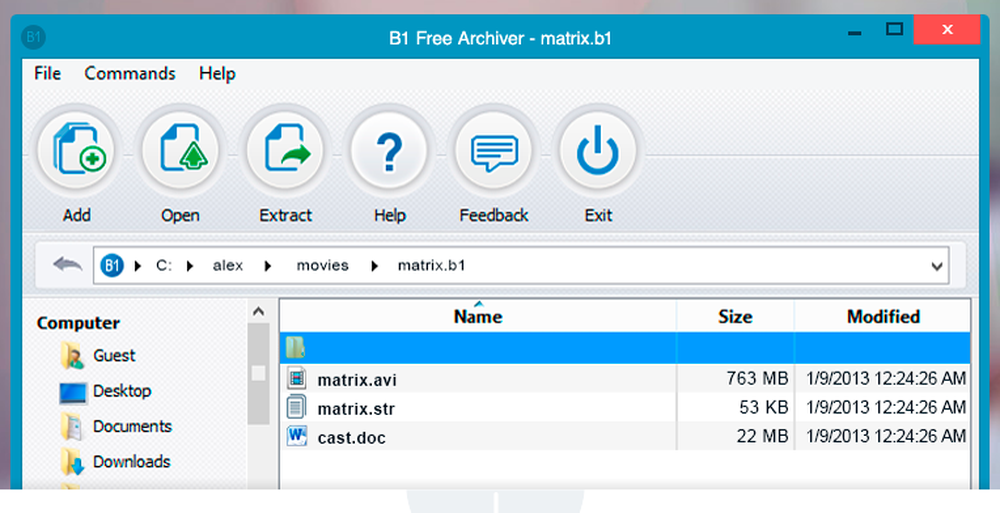 B1 Archiver Screenshot 1