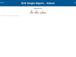 Main page of SingleSignInAdmin