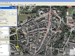 B7 GEPS in action. Viewing from top with street maps.