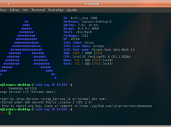 Baamanga version info dialog