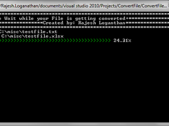 ScreenShot of the console App