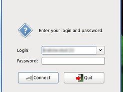 Login panel