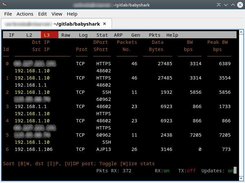 Layer 3 monitoring screen