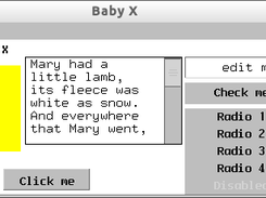 Baby X demo program