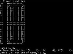 ASCII-Interface of BackgammonBase