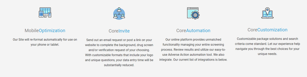 CoreScreening Screenshot 1