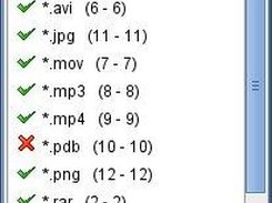 File masks not to be compressed
