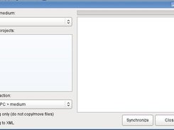 Select and run synchronization projects