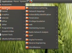 backtrack menu on ubuntu ...