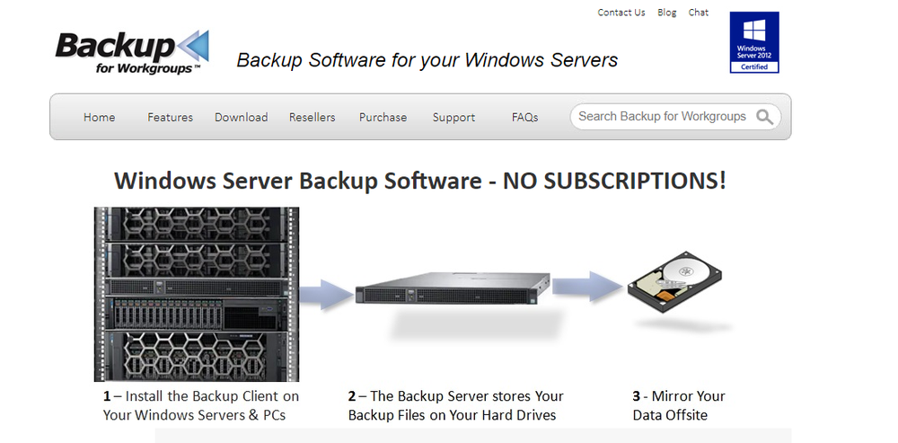 Backup for Workgroups Screenshot 1