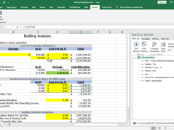 BackUp Xplorer example in MS Excel taskpane