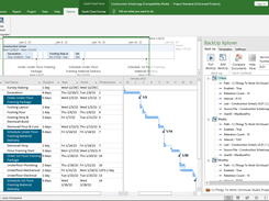 BackUp Xplorer example in MS Project taskpane