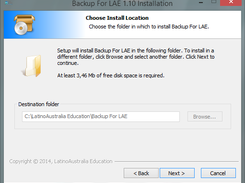 Backup For LAE Screenshot 3