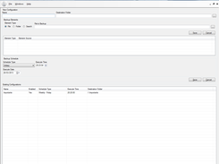Backup Configuration Window