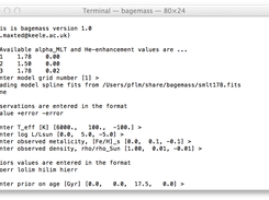 bagemass running in terminal on mac os x