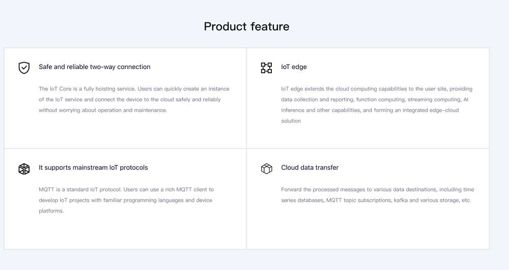 Baidu AI Cloud IoT Core Screenshot 1