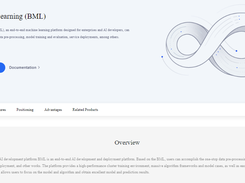 Baidu AI Cloud Machine Learning (BML) Screenshot 1