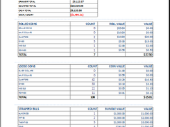 Cashier Balance Sheet