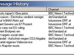 history of last shown RSS messages