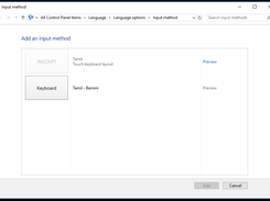 control panel - language - language options - add input method