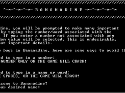The first screen of Banadine!