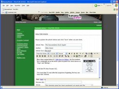 The interface for editing an article in BananaPanel. 